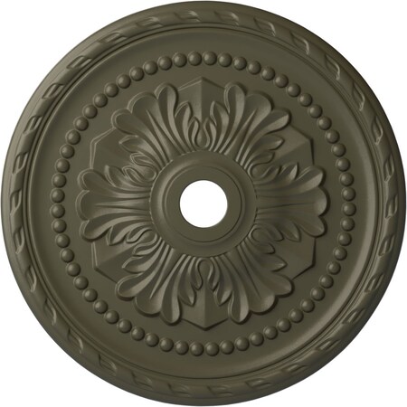 Ekena Millwork Palmetto Ceiling Medallion (Fits Canopies up to 7 5/8"), 31 1/2"OD x 3 5/8"ID x 1 3/4"P, Witch Hazel CM31PMWHF